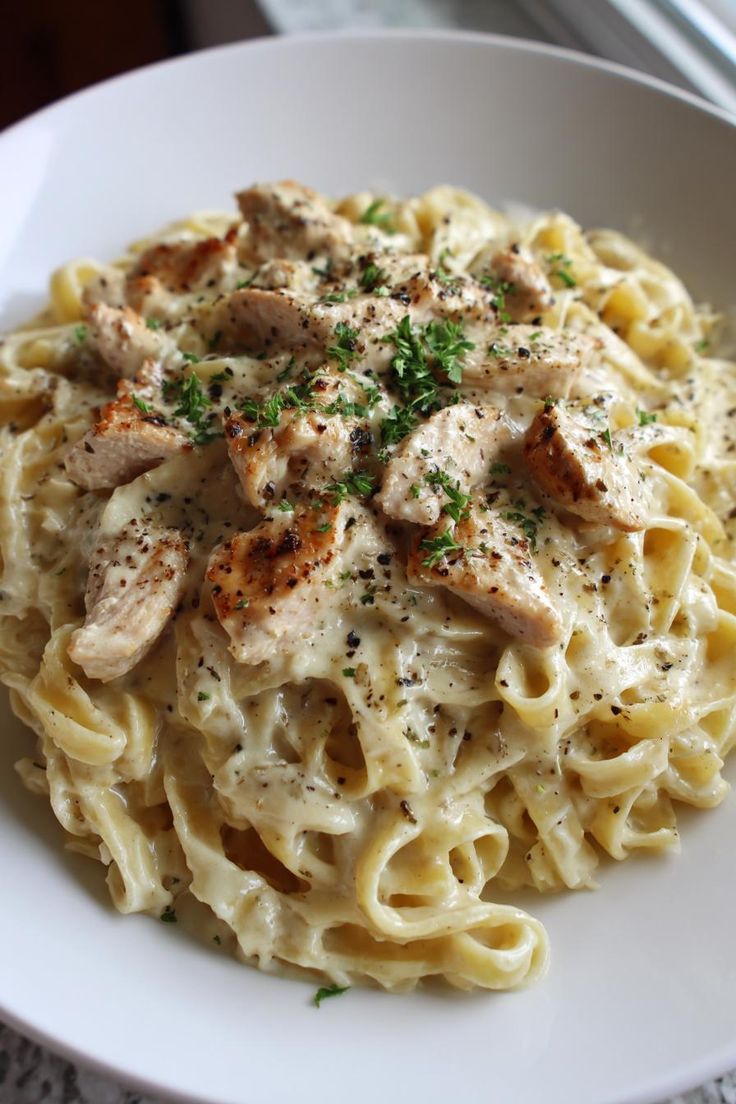 Creamy Chicken Fettuccine